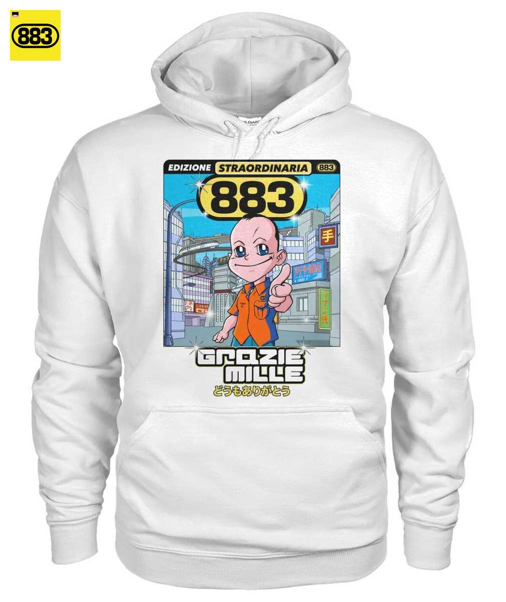 883 Merch: Grazie Mille T-Shirt Cover Album Manga - Stile Giapponese Anni 90 - Image 3