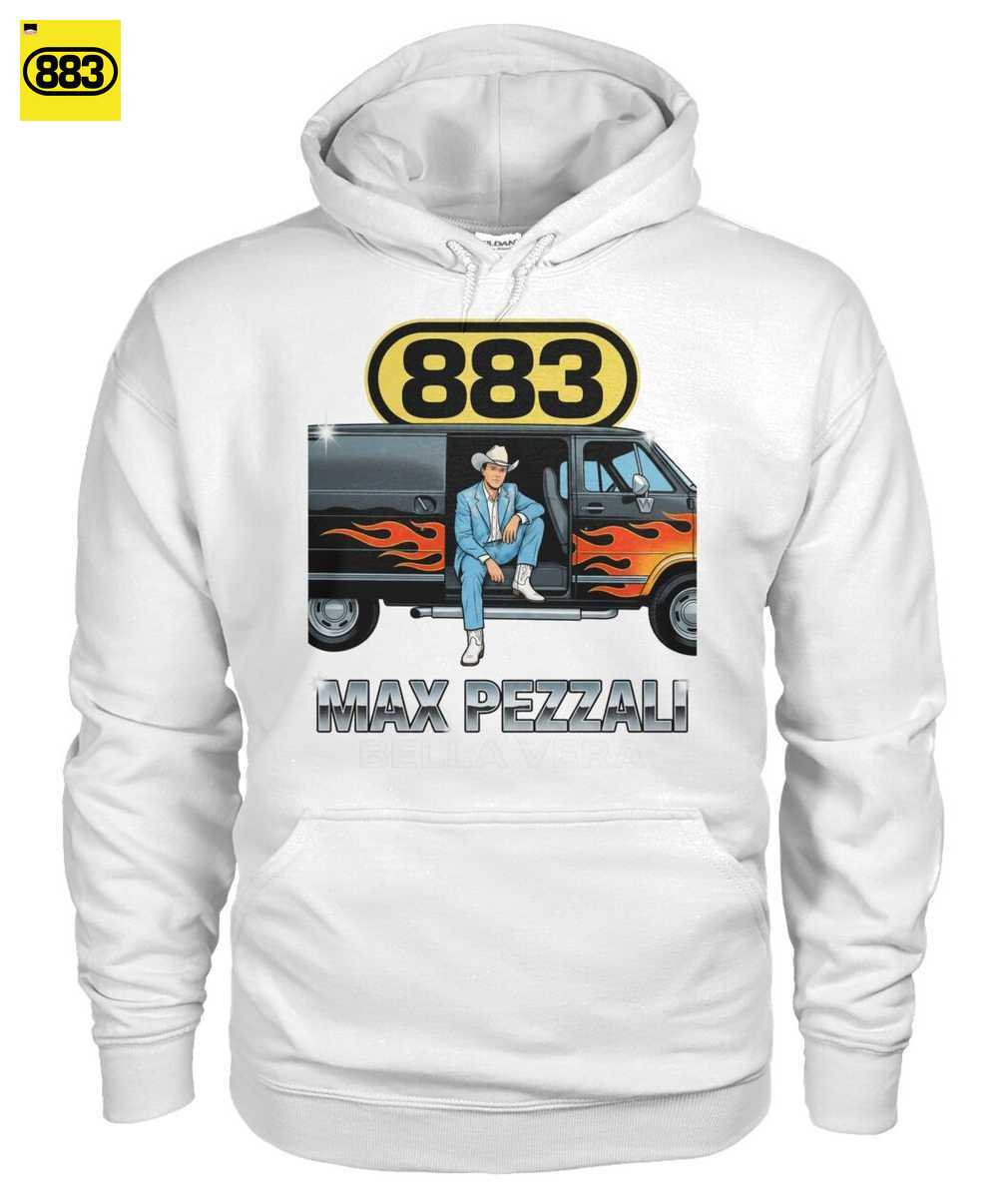 Max Pezzali 883 Merch: Bella Vera Maglietta Fan Art - T-shirt Stile Anni '90 - Image 2