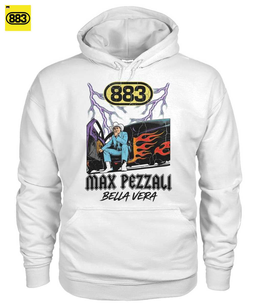 Max Pezzali Merch: 883 Bella Vera Maglietta - Stile Fumetto Vintage - Image 2