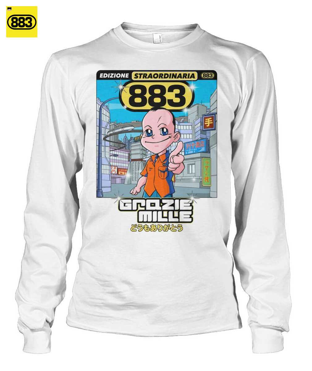 883 Merch: Grazie Mille T-Shirt Cover Album Manga - Stile Giapponese Anni 90 - Image 2