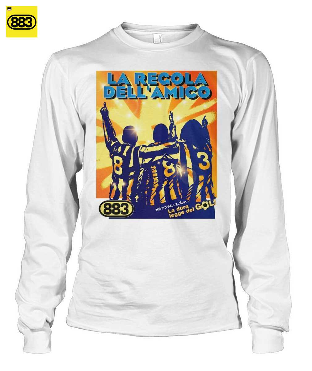 883 Merch: La Regola Dell'Amico T-shirt - Cover Art del Singolo - Image 3