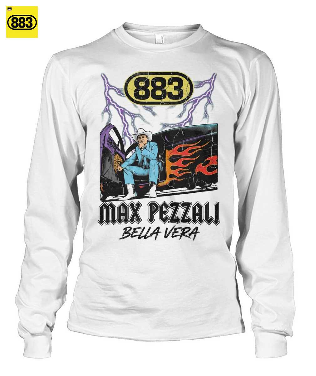 Max Pezzali Merch: 883 Bella Vera Maglietta - Stile Fumetto Vintage - Image 3