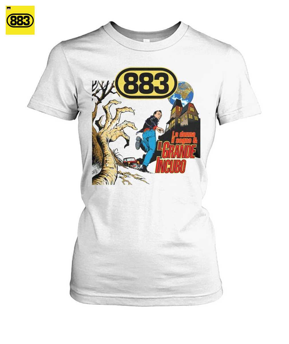 883 Merch: Maglietta Il Grande Incubo Vintage Fan Art - Stile Fumetto Anni '90 - immagine 2