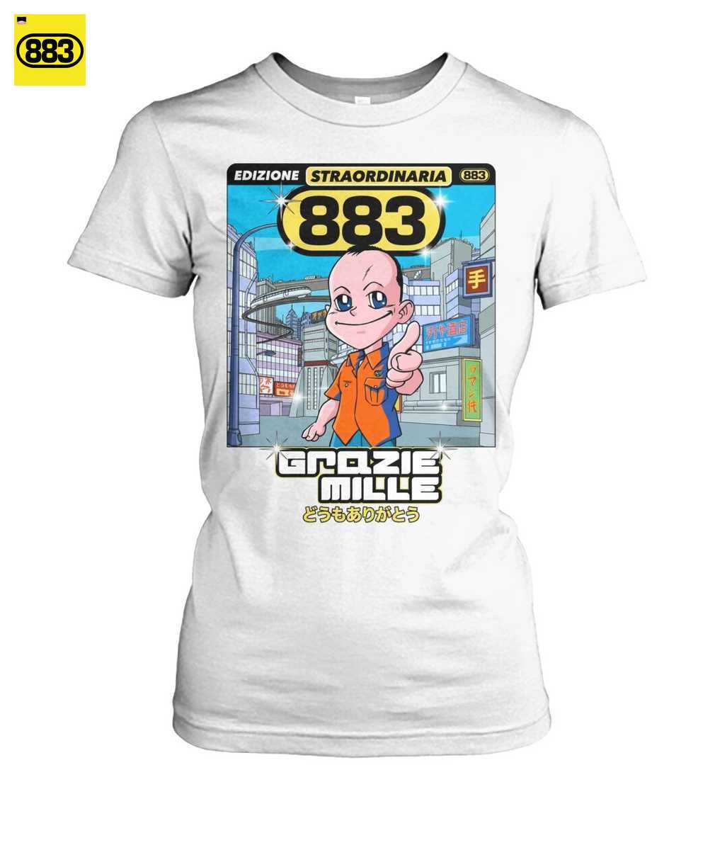 883 Merch: Grazie Mille T-Shirt Cover Album Manga - Stile Giapponese Anni 90 - Image 4