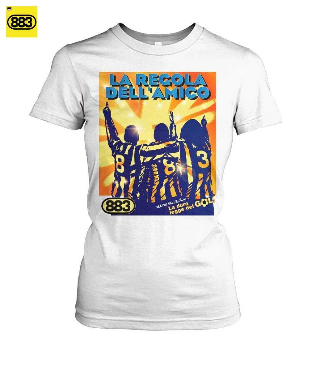 883 Merch: La Regola Dell'Amico T-shirt - Cover Art del Singolo - Image 2