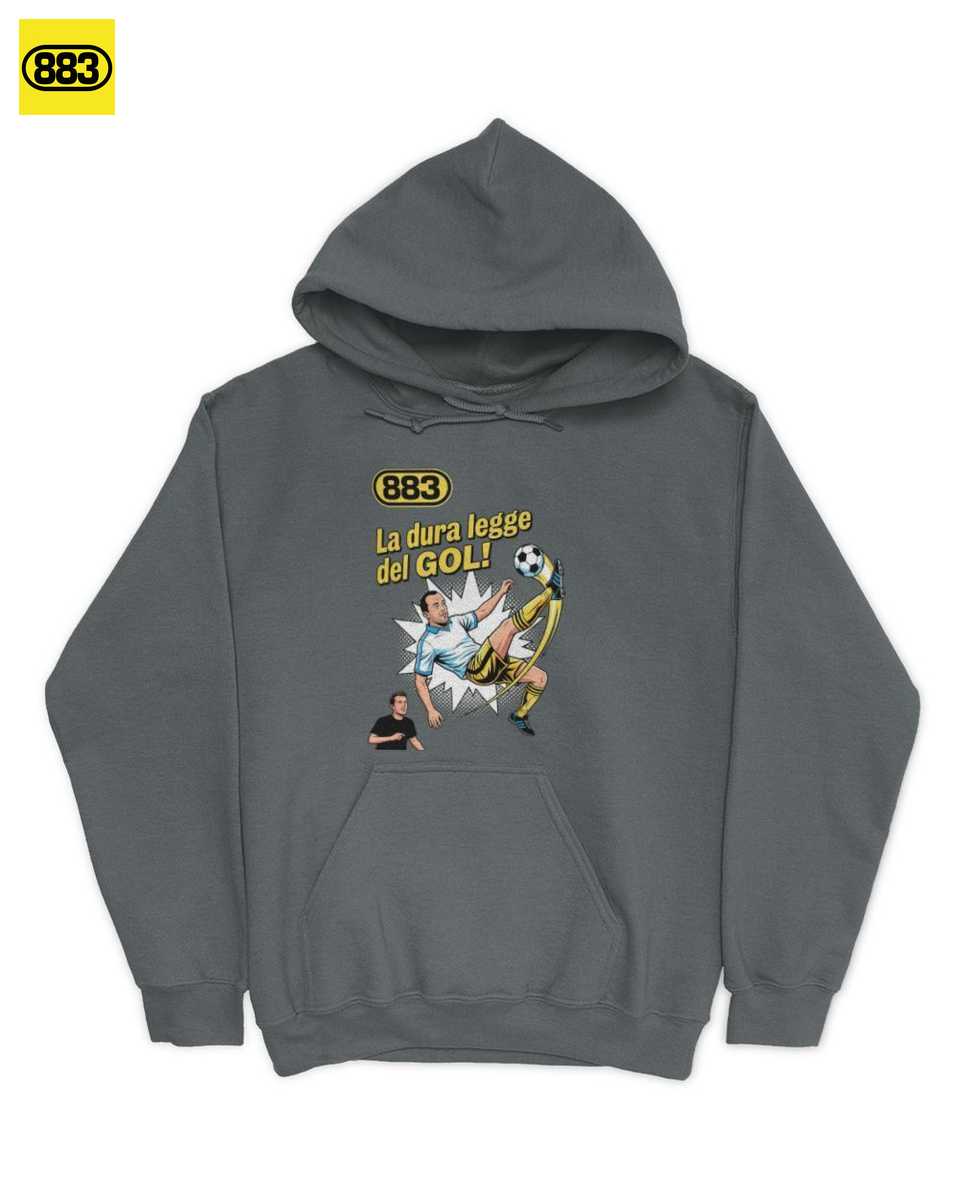 La Merch: Dura Legge del Gol! Maglietta Anni Novanta 883 Unisex Calcio - immagine 2