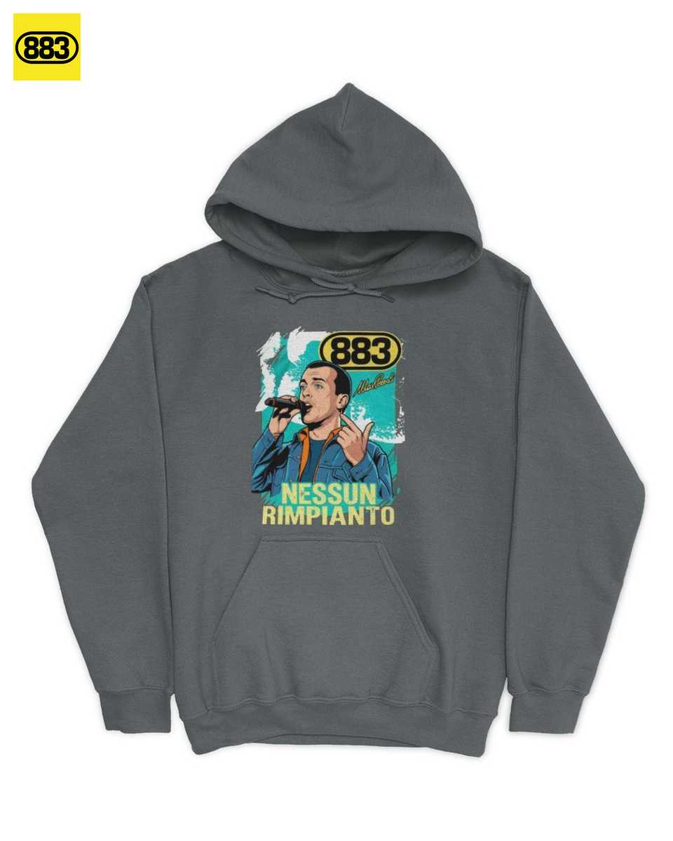 T-Shirt Max Pezzali 883 Merch: Rivivi gli Anni '90 con Stile Iconico Pop Art - immagine 2