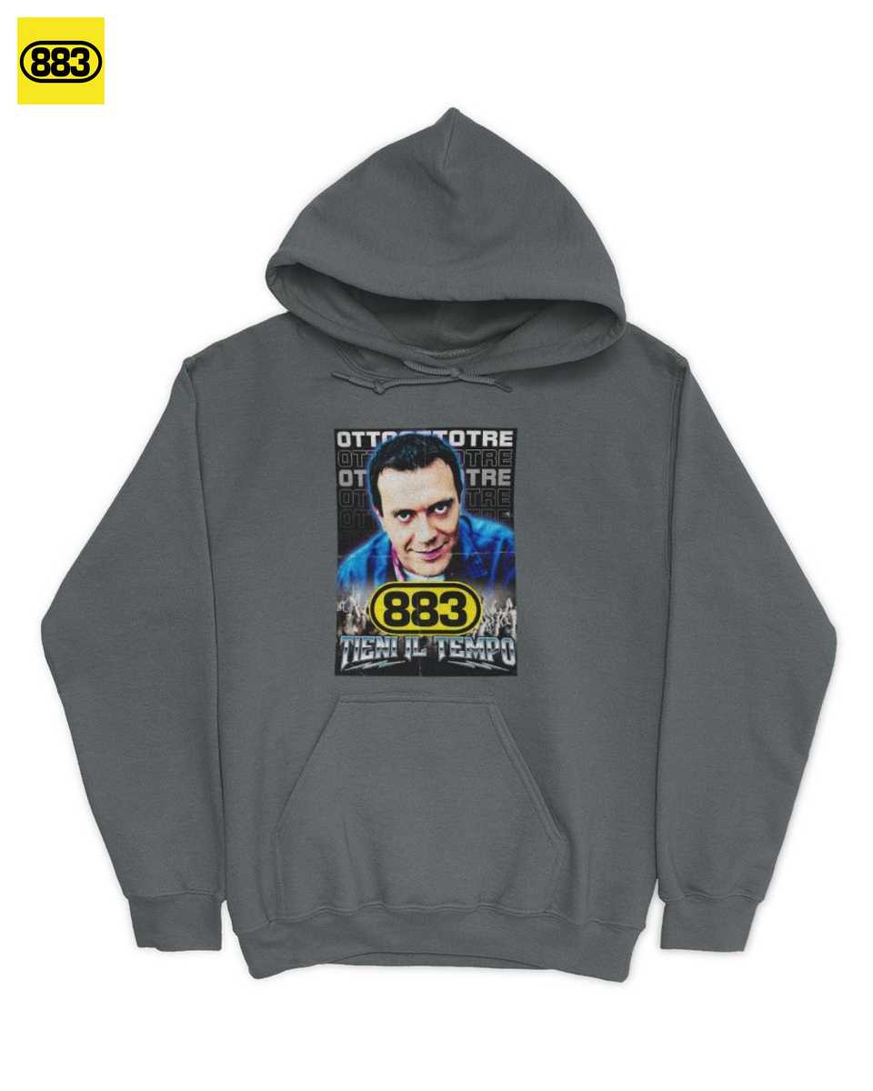 Max Pezzali Merch: T-Shirt: Rivivi gli Anni '90 con la Maglietta Ufficiale 883 Tieni il Tempo - immagine 2