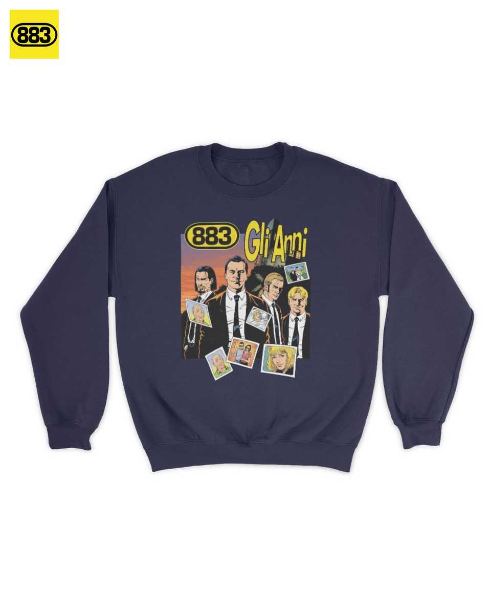 883 Merch: Gli Anni fumetto pop art T-shirt unisex anni 90 | Icona Italiana - immagine 2