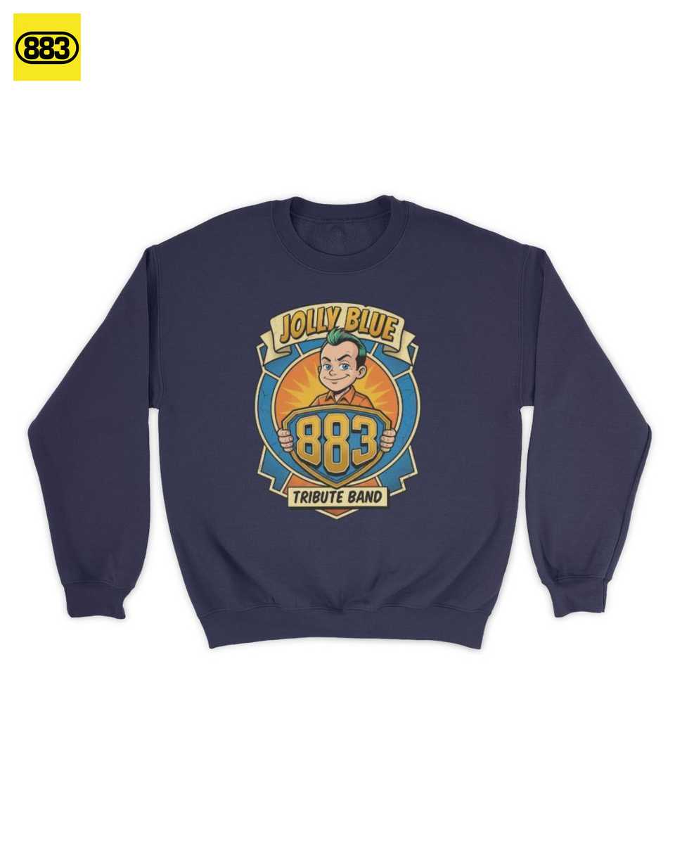 Allegro Merch: Ragazzo 883 Jolly Blue T-Shirt Ufficiale | Tributo Max Pezzali & Mauro Repetto - immagine 3