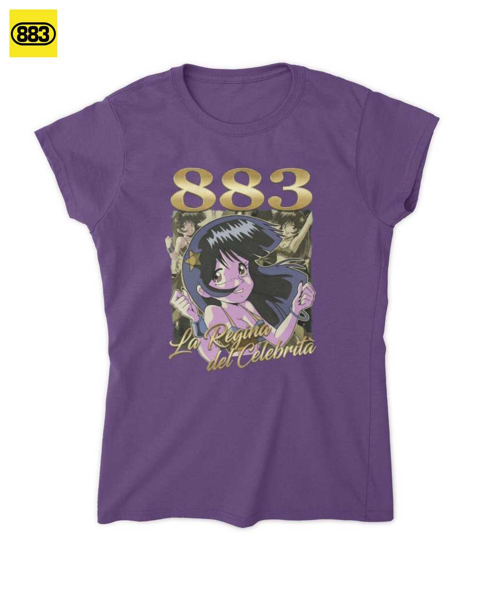 La Merch: Regina del Celebrità T-Shirt Retro Anime 883 | Abbigliamento Unisex Max Pezzali Anni '90 - immagine 4